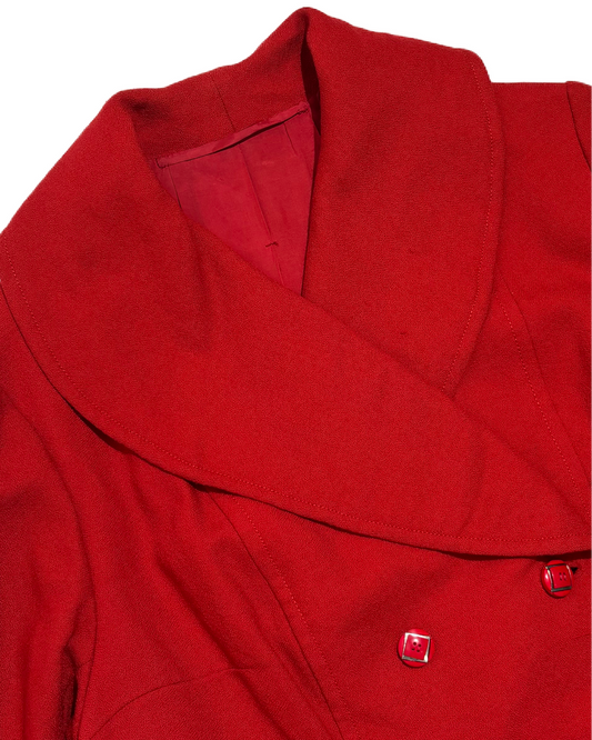 Crimson Royale Elegance Coat HELM:VNTG