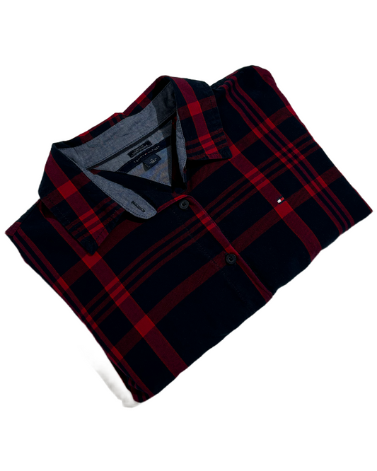 Tommy Hilfiger Red Checkered Košulja Tommy Hilfiger