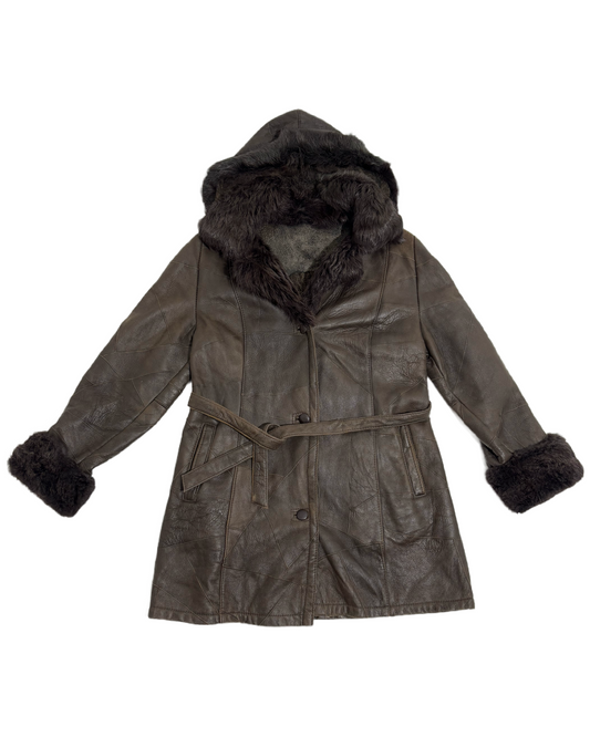 Winter Wanderlust Shearling Kaput HELM:VNTG