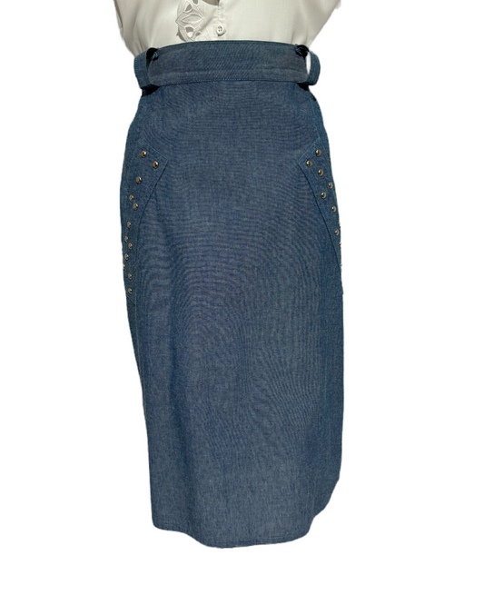 Vintage Charm 80s Denim Suknja HELM:VNTG