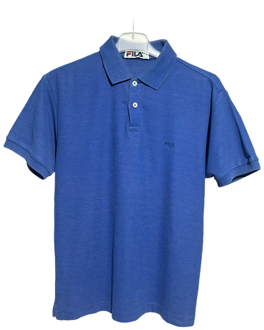 Fila Blue Vintage Plain Polo Majica HELM:VNTG