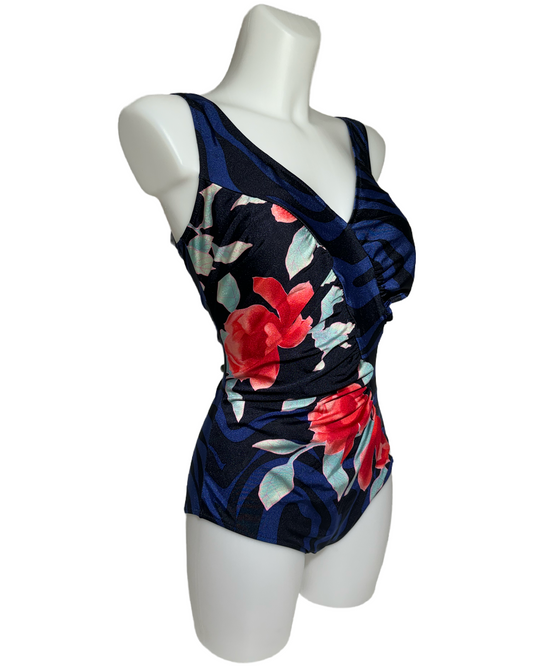 Tropical Vibes 90s Floral Jednodelni Kupaći HELM:VNTG