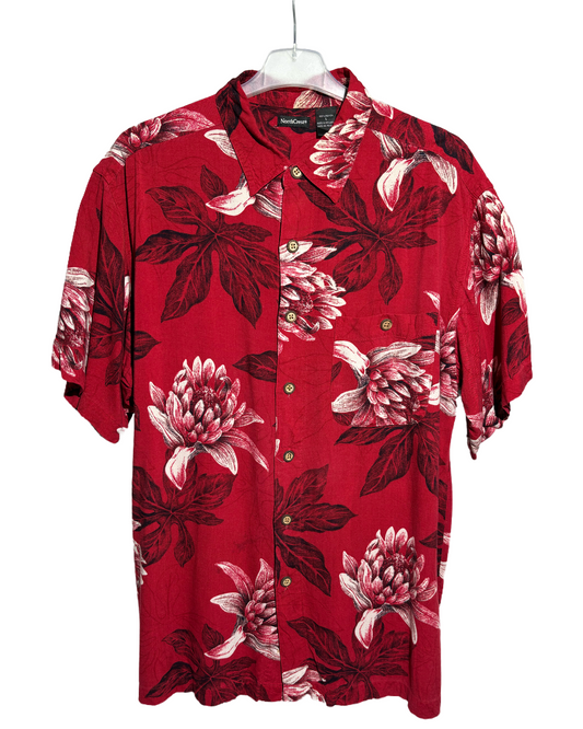 Velvet Blossom 90s Hawaiian Košulja HELM:VNTG