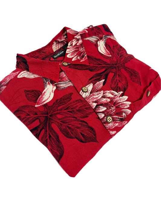 Velvet Blossom 90s Hawaiian Košulja HELM:VNTG