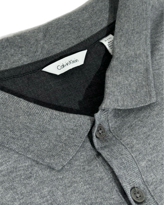 Calvin Klein Classic Grey Polo Majica Calvin Klein