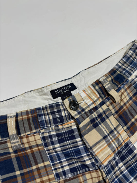 Nautica Blue Checkered Bermude Nautica