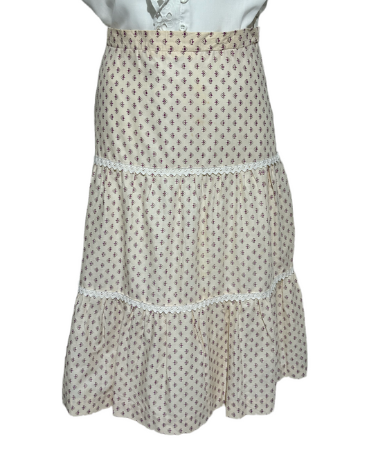 Floral Lace Romantic Suknja HELM:VNTG