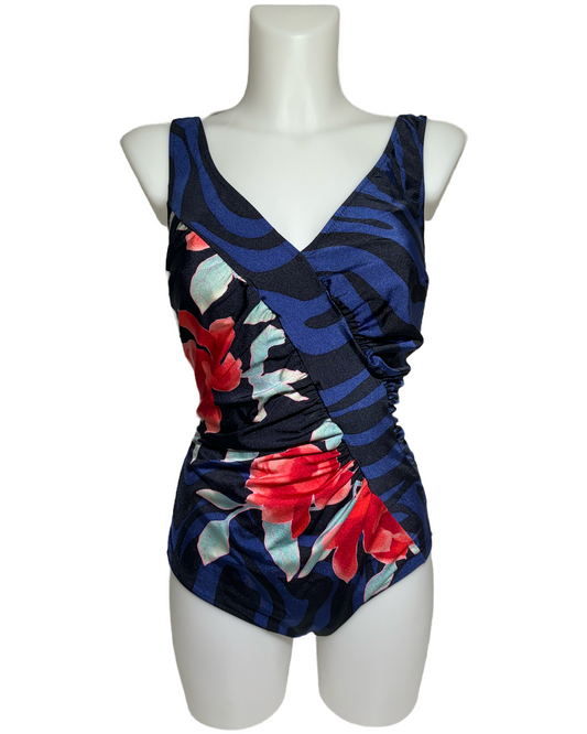 Tropical Vibes 90s Floral Jednodelni Kupaći HELM:VNTG