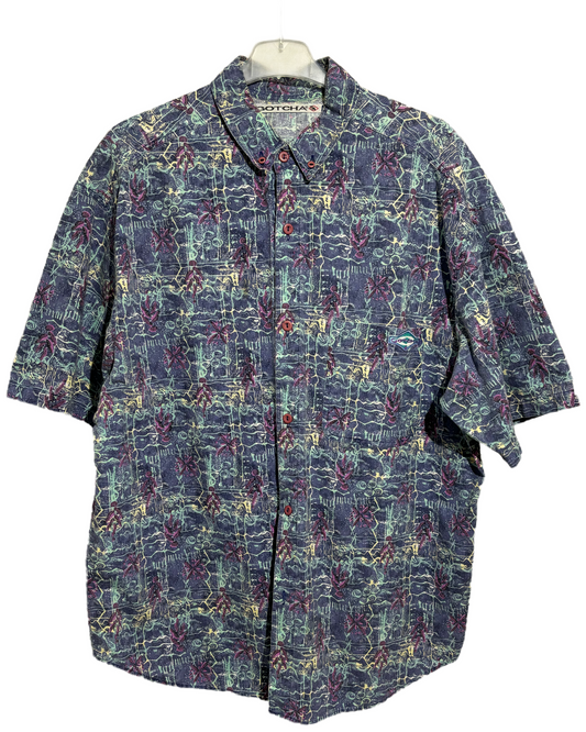 Abstract Vibes 90s Hawaiian Košulja HELM:VNTG