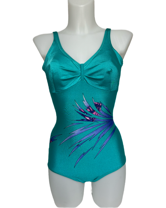 Tropical Elegance 80s Jednodelni Kupaći HELM:VNTG