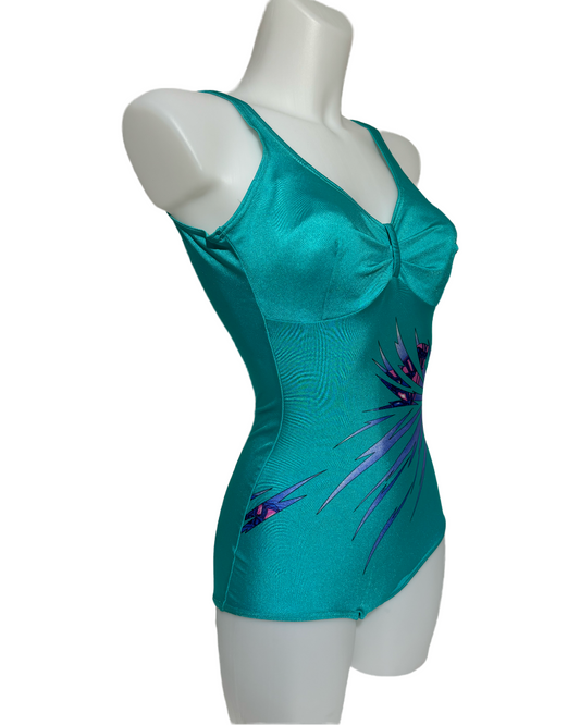 Tropical Elegance 80s Jednodelni Kupaći HELM:VNTG