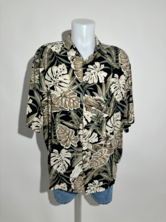 Tropical Jungle 80s Hawaiian Košulja HELM:VNTG
