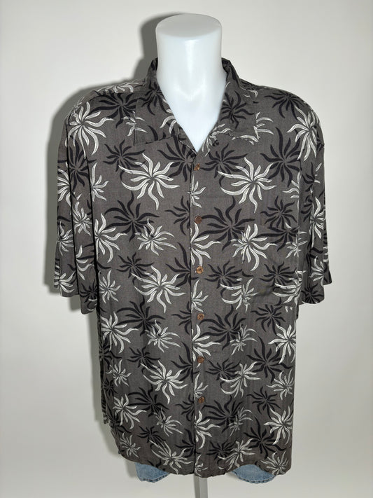 Night Bloom 90s Hawaiian Košulja HELM:VNTG