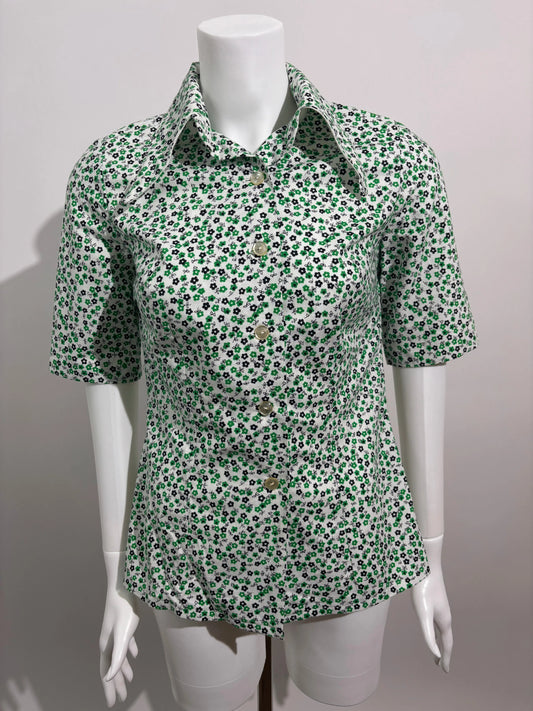 Spring Blossom 70s Floral Košulja HELM:VNTG