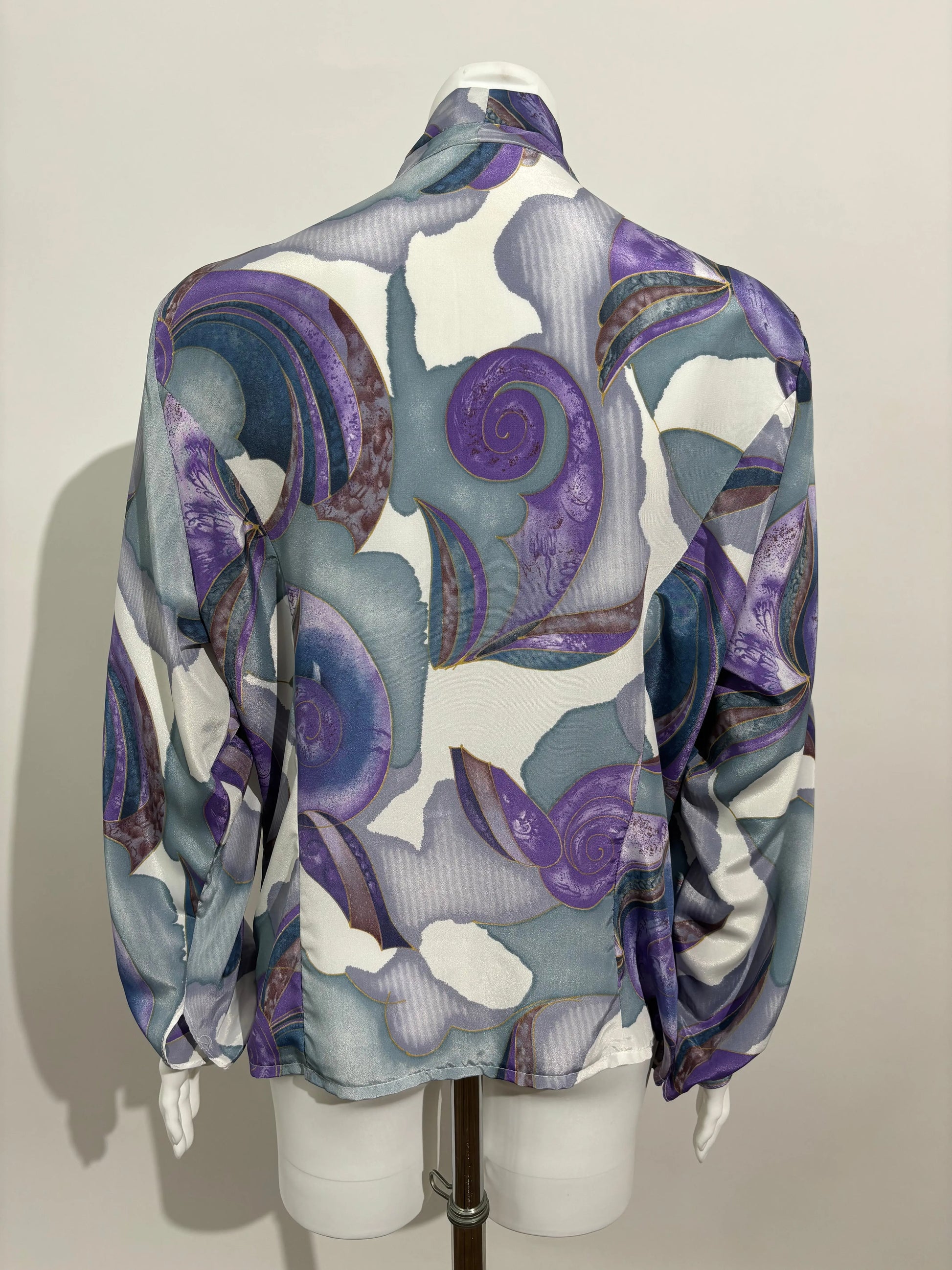 Midnight Mirage 80s Abstract Bluza HELM:VNTG
