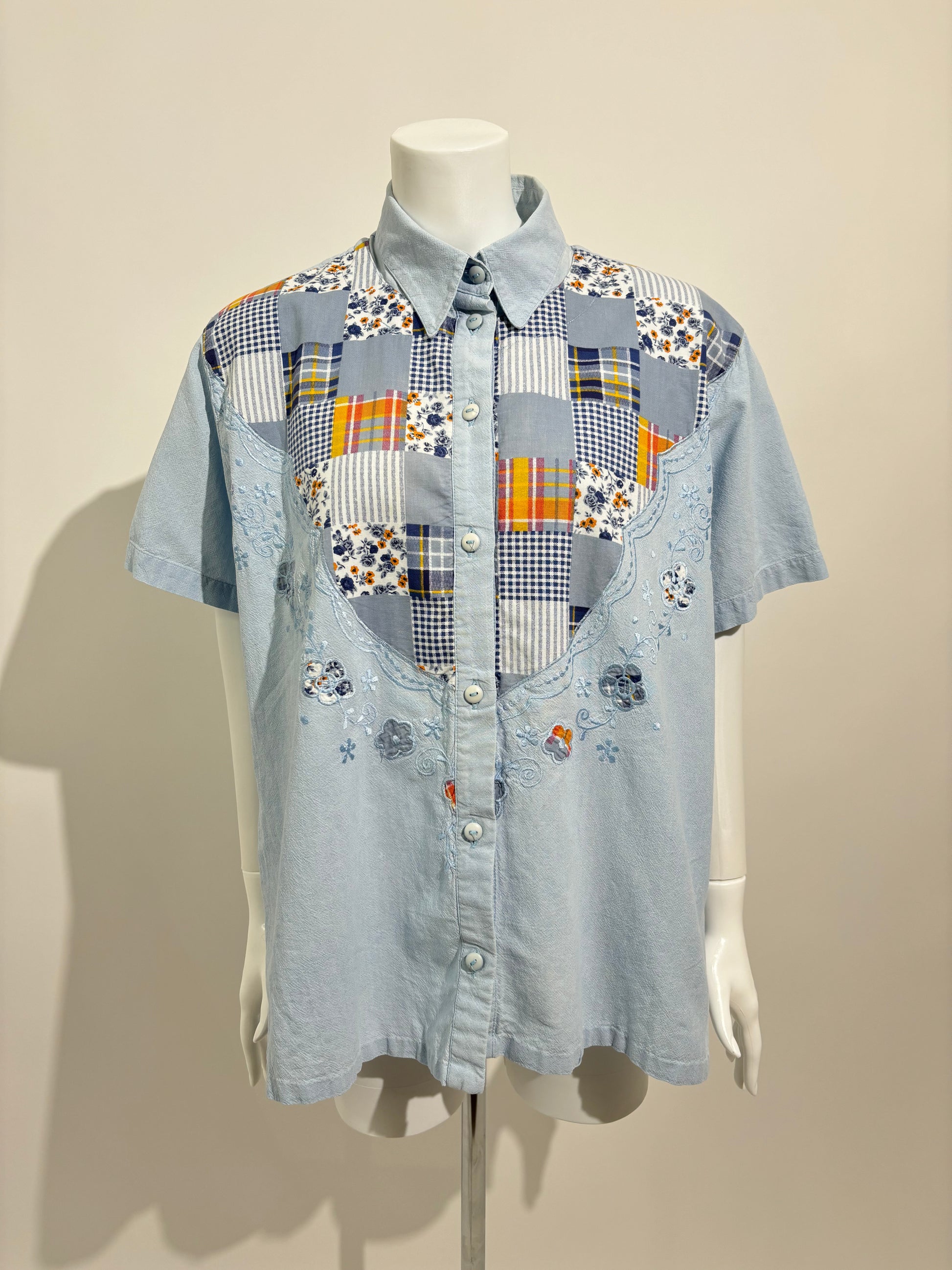 Country Charm 70s Patchwork Košulja HELM:VNTG