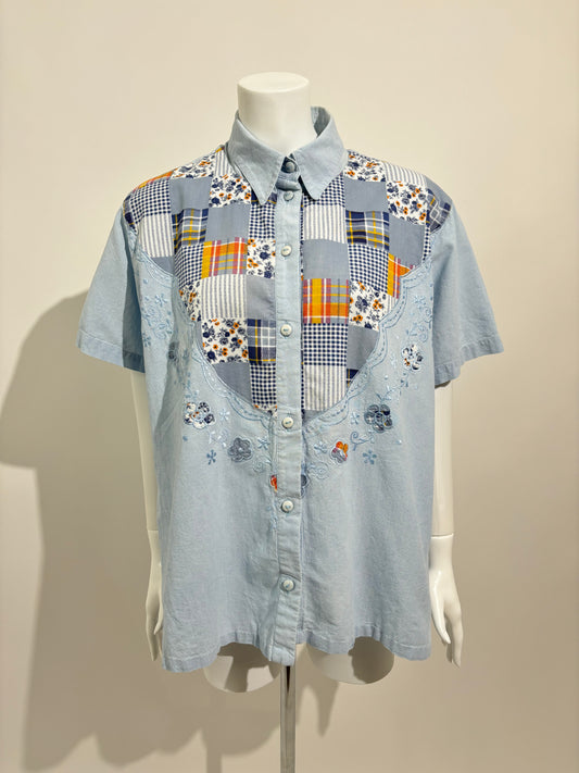 Country Charm 70s Patchwork Košulja HELM:VNTG