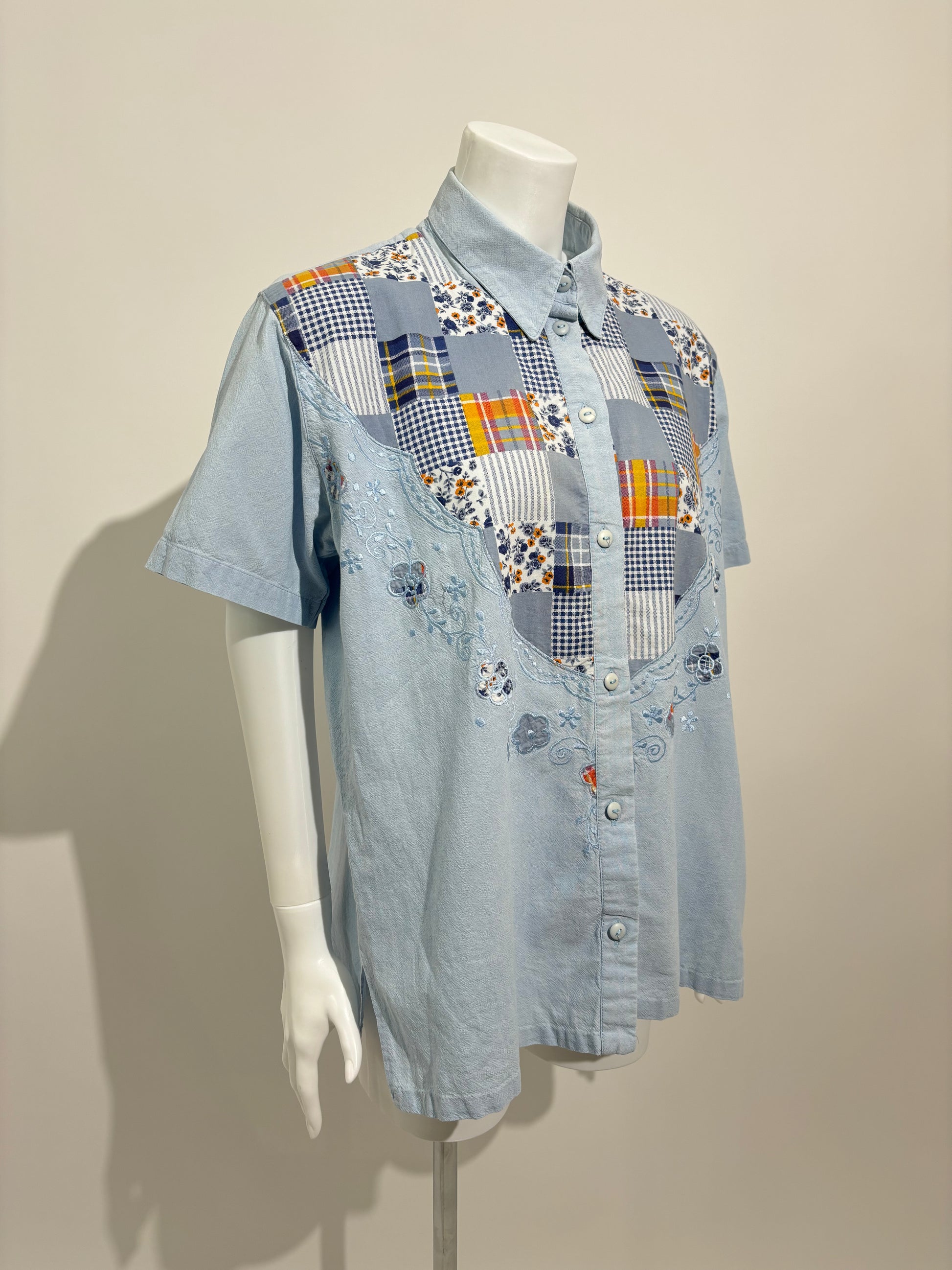 Country Charm 70s Patchwork Košulja HELM:VNTG