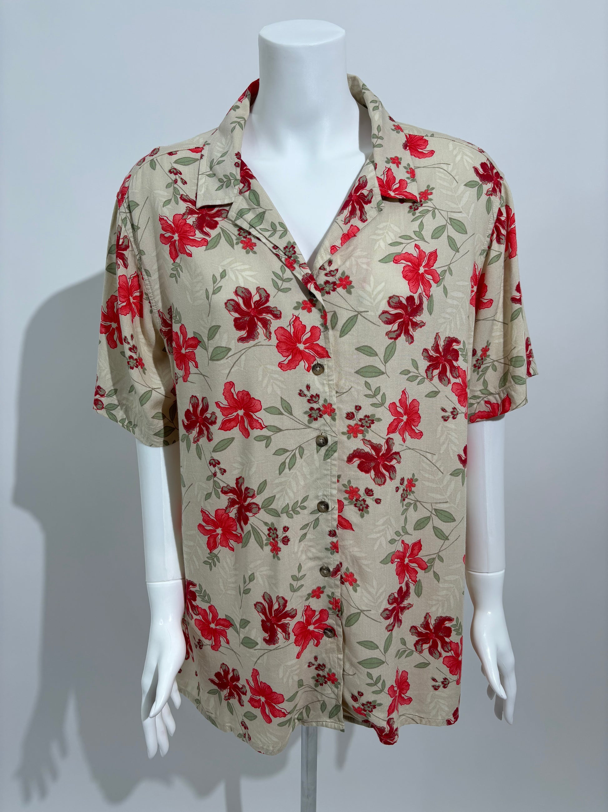 Tropical Bloom Hawaii Floral Košulja HELM:VNTG