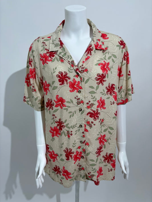 Tropical Bloom Hawaii Floral Košulja HELM:VNTG