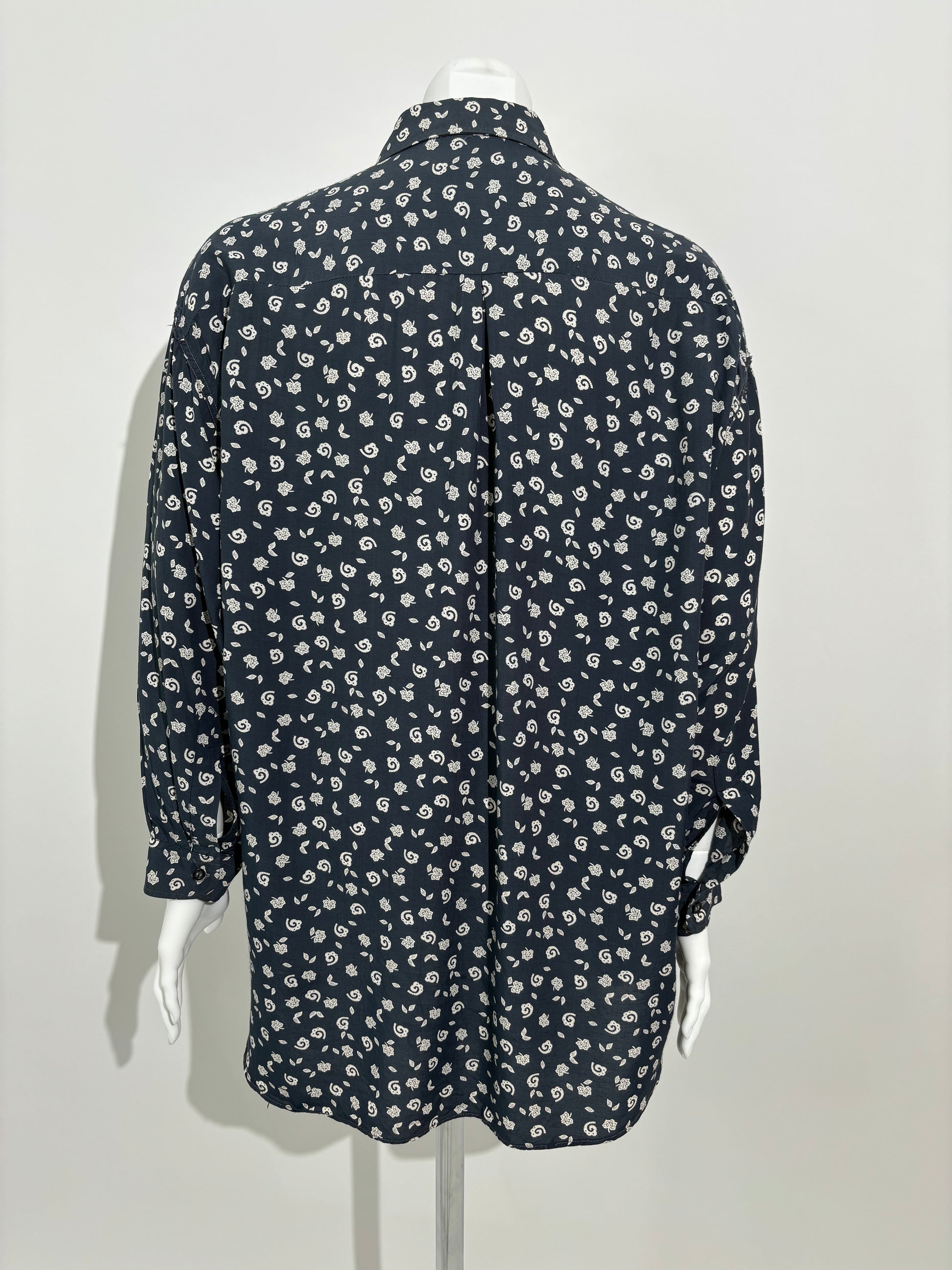 Midnight Garden 80s Floral Košulja HELM:VNTG