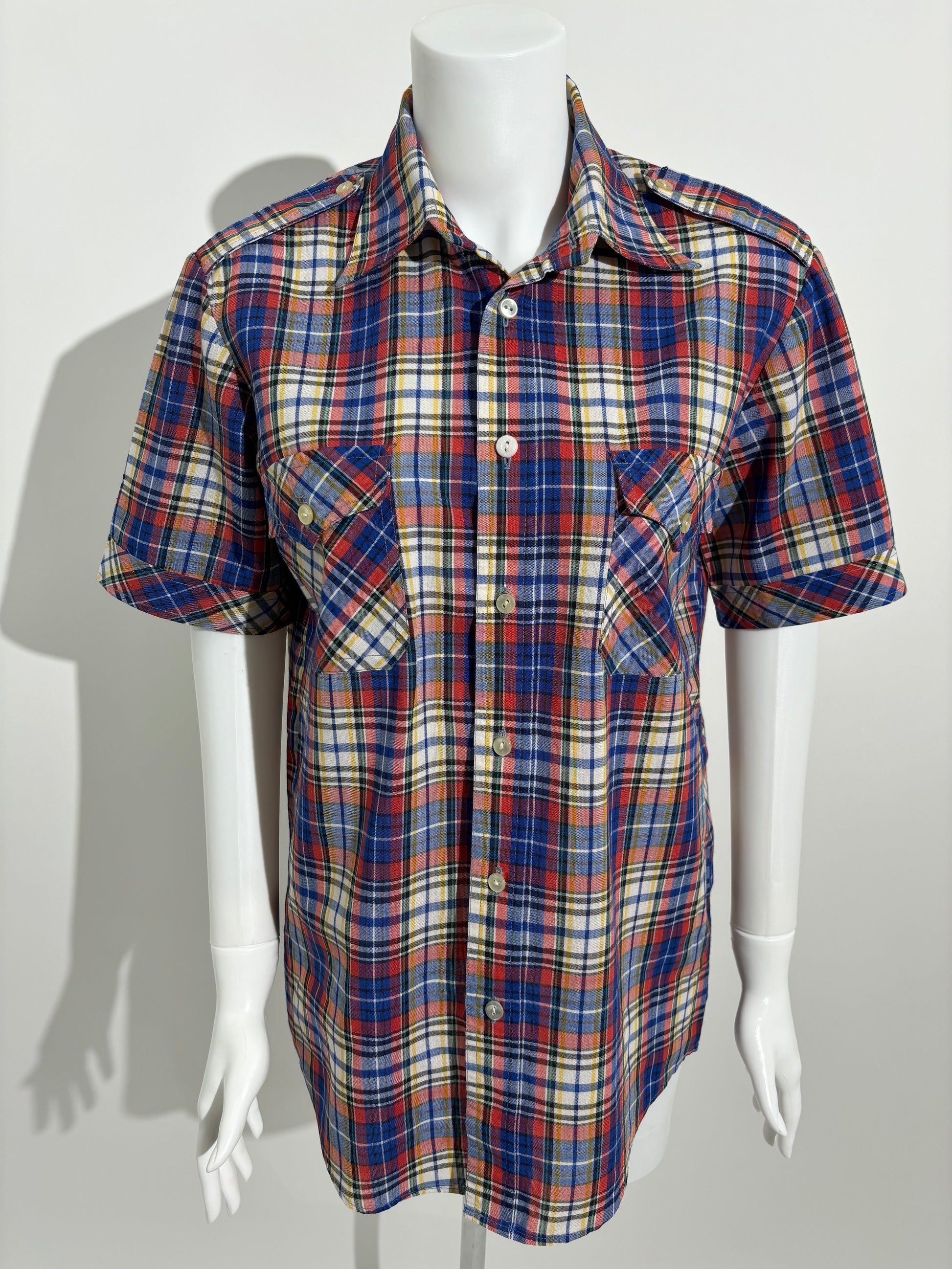 Plaid Classic 80s Checkered Košulja HELM:VNTG