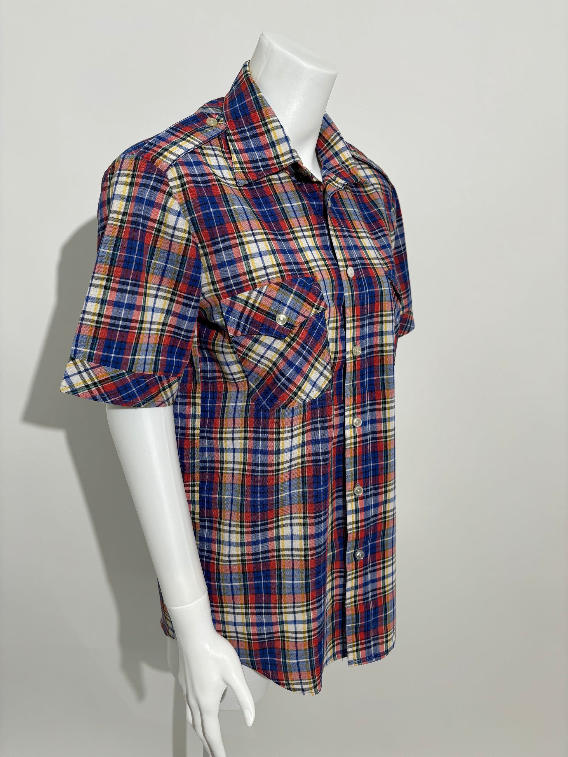 Plaid Classic 80s Checkered Košulja HELM:VNTG