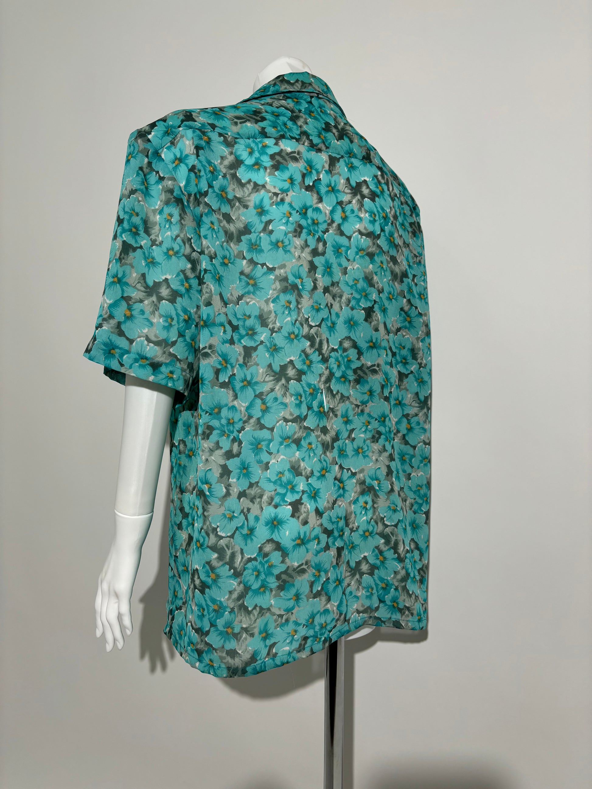 Boho Bloom 70s Floral Košulja HELM:VNTG