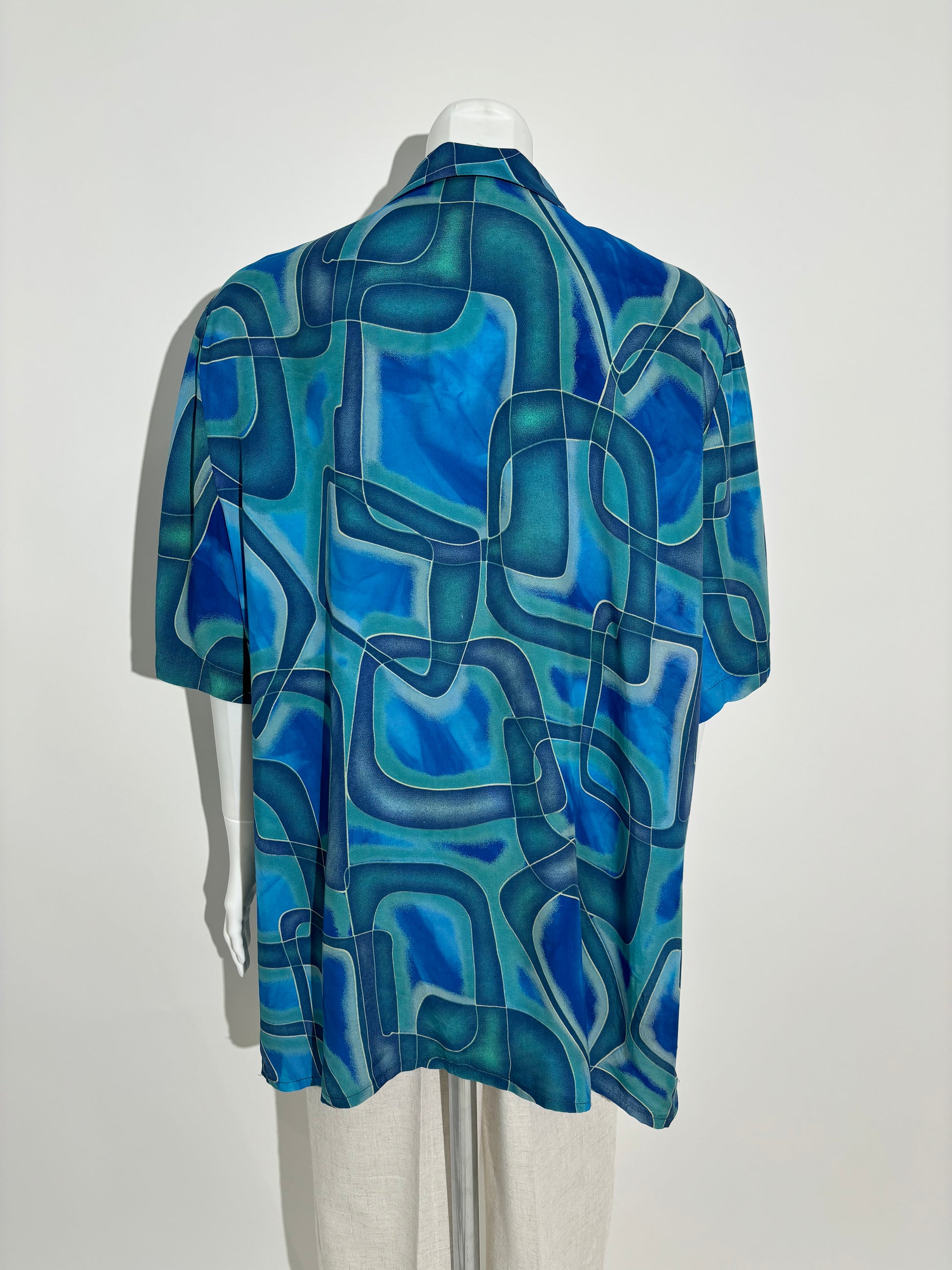 Ocean Waves 80s Abstract Košulja HELM:VNTG