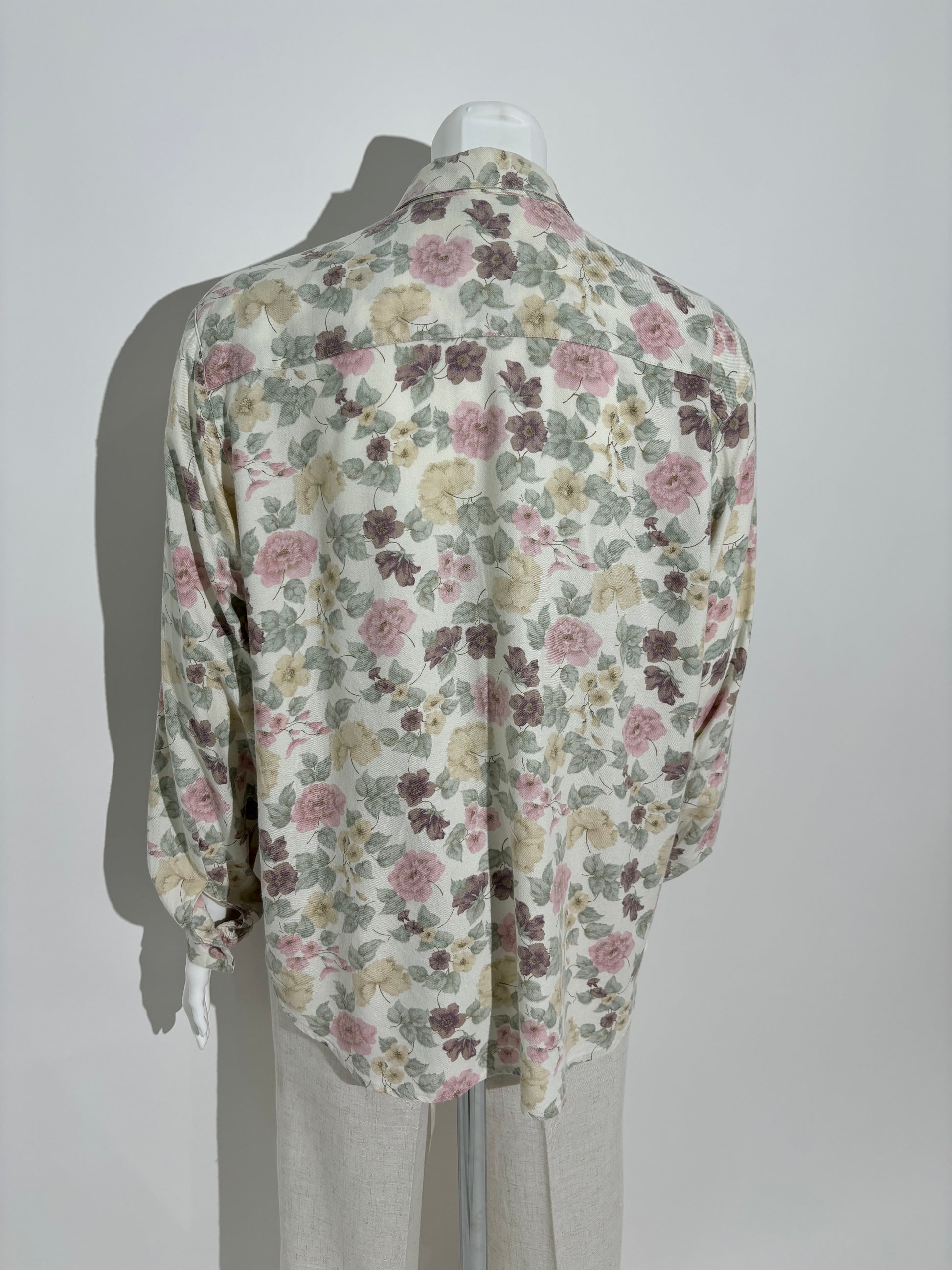 Romantic Garden 80s Floral Košulja HELM:VNTG