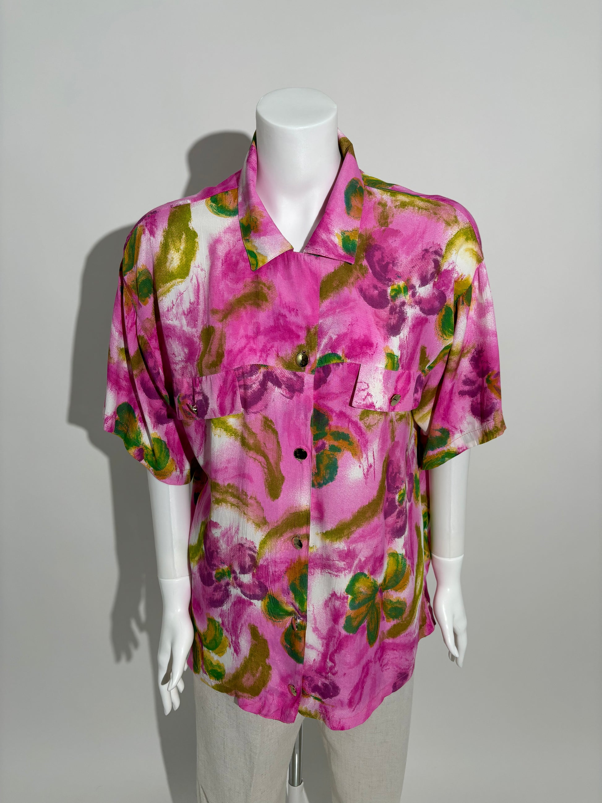 Vibrant Splash 90s Abstract Košulja HELM:VNTG