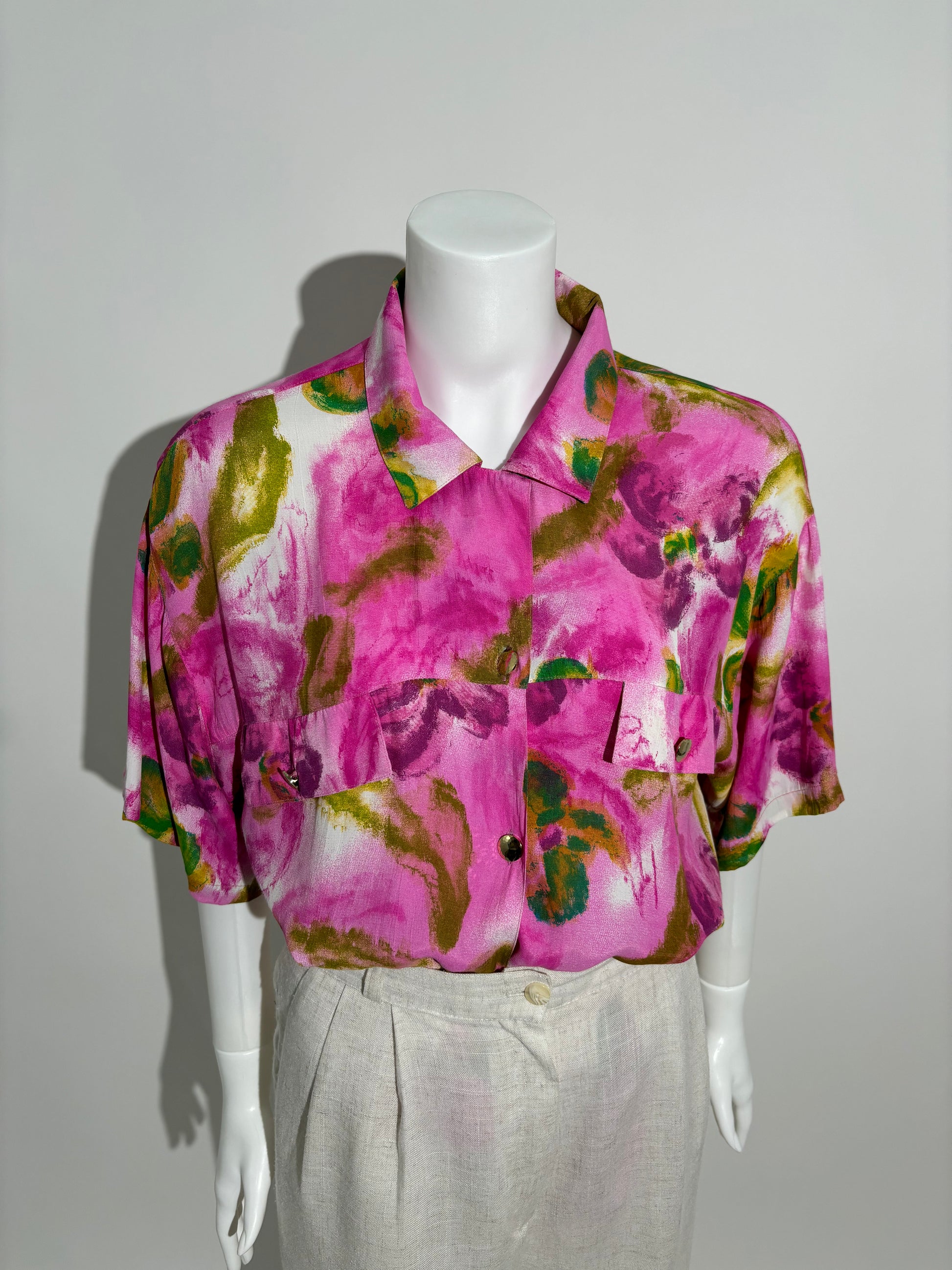 Vibrant Splash 90s Abstract Košulja HELM:VNTG