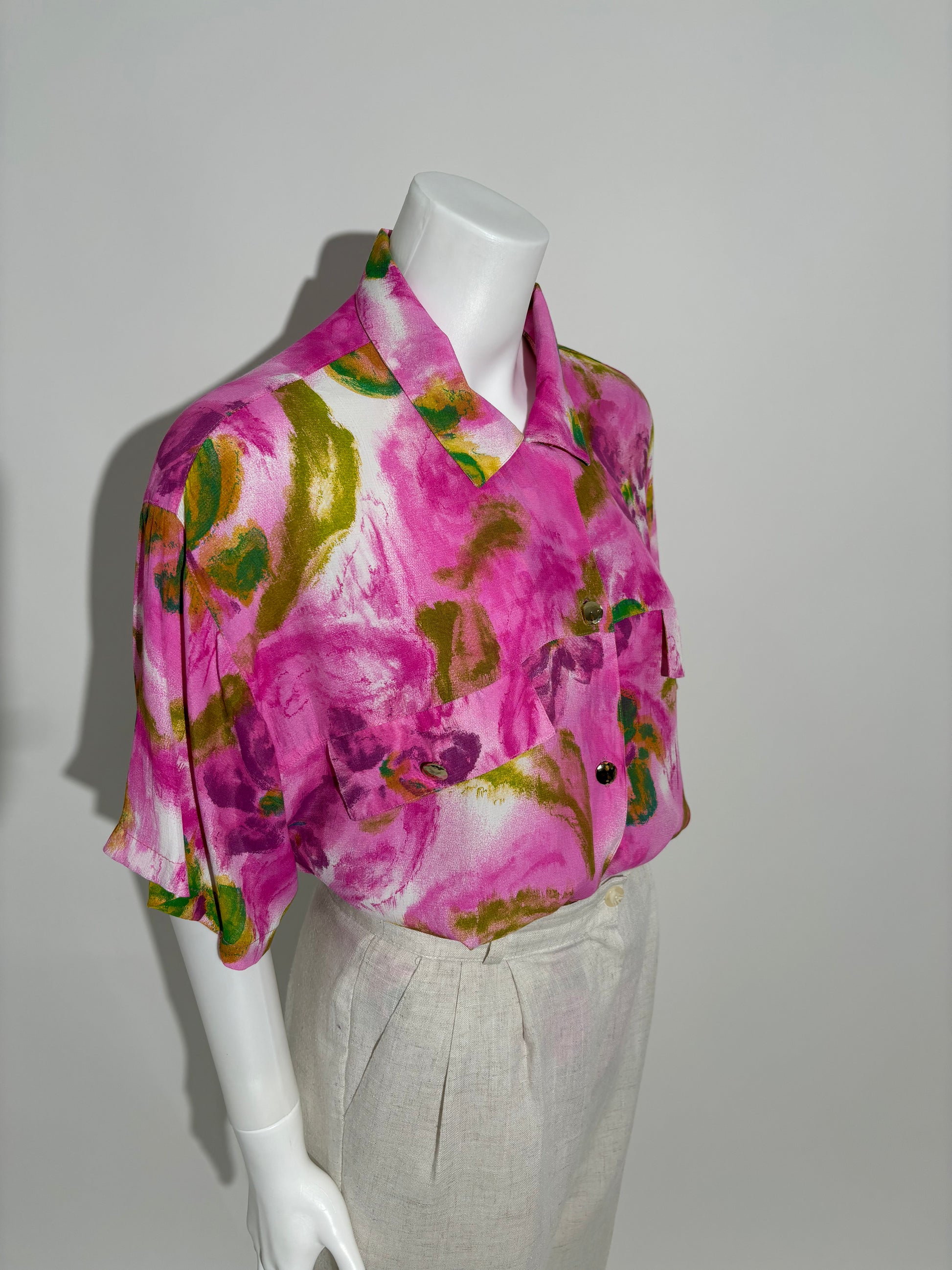 Vibrant Splash 90s Abstract Košulja HELM:VNTG