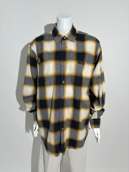 Golden Plaid 90s Karirana Košulja HELM:VNTG