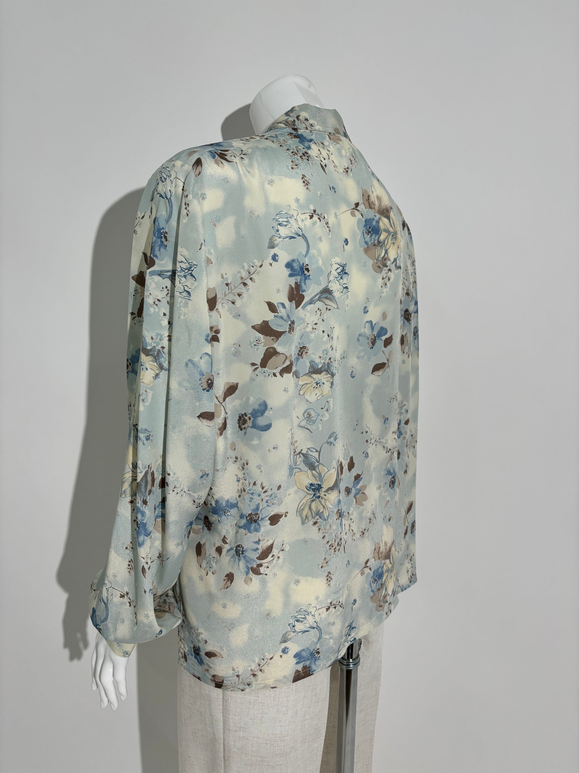 Nebeska Cvetna Košulja iz 80-ih HELM:VNTG