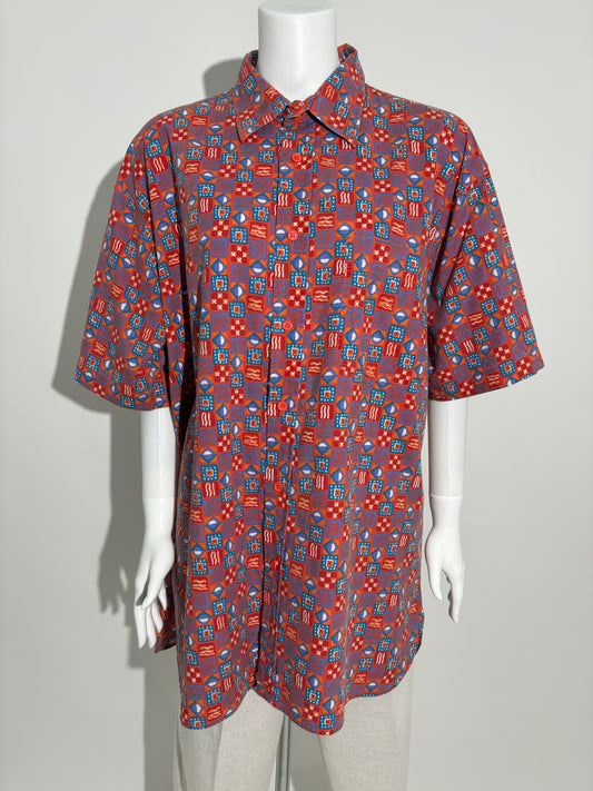 Geometrijska Retro Košulja iz 90-ih HELM:VNTG