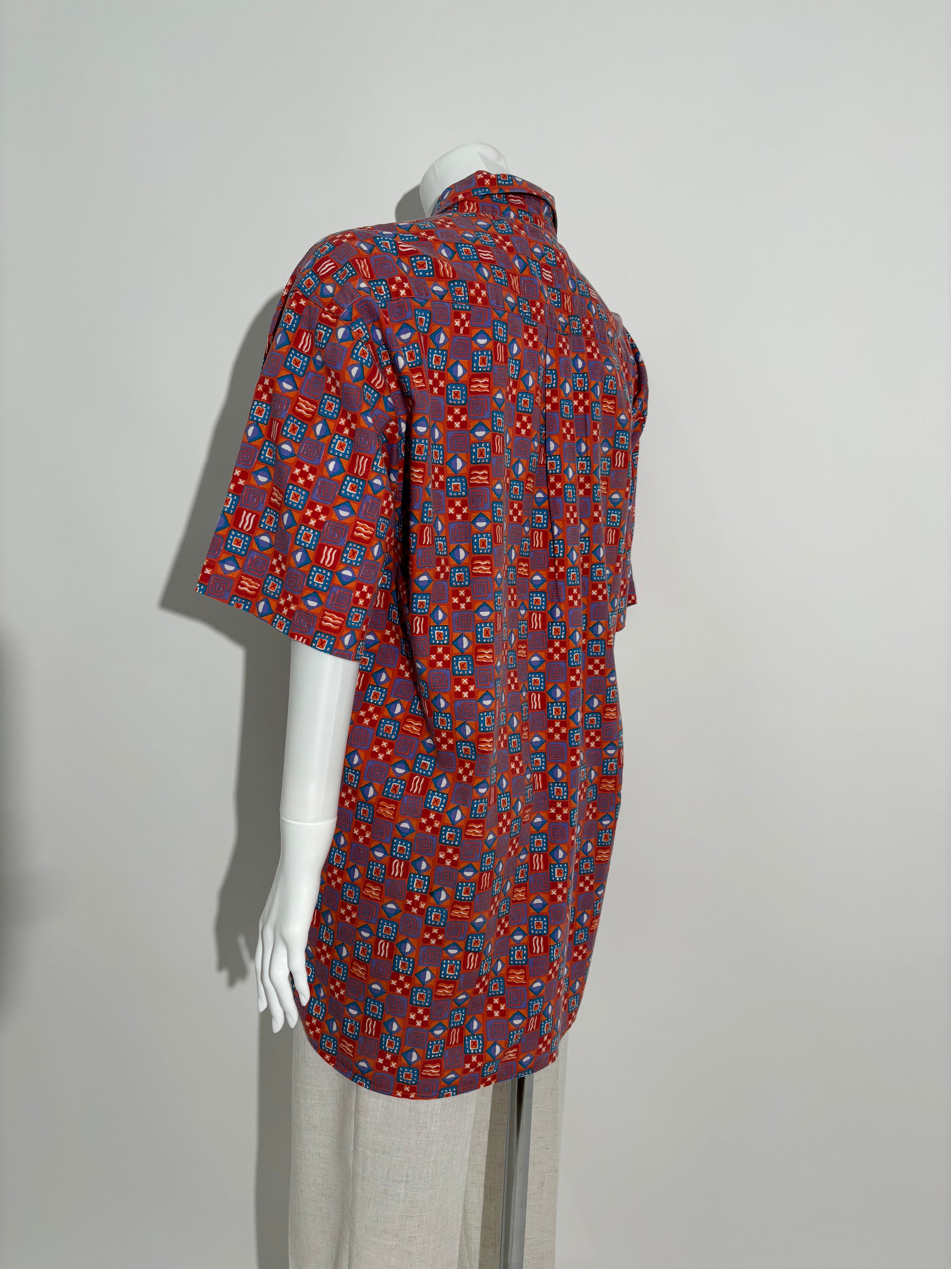 Geometrijska Retro Košulja iz 90-ih HELM:VNTG