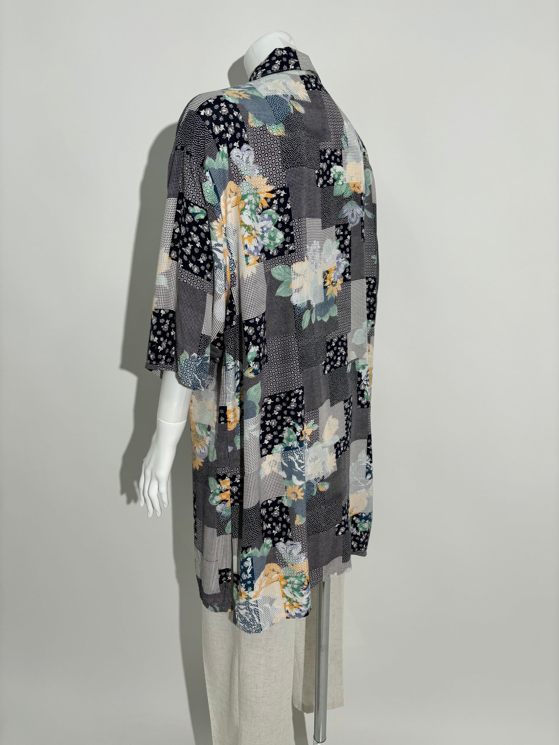 Patchwork Floral Košulja iz 80ih HELM:VNTG