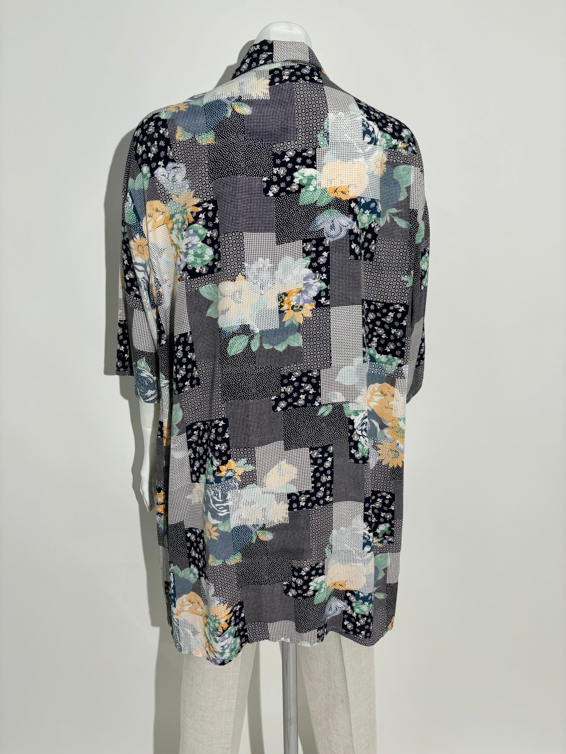 Patchwork Floral Košulja iz 80ih HELM:VNTG