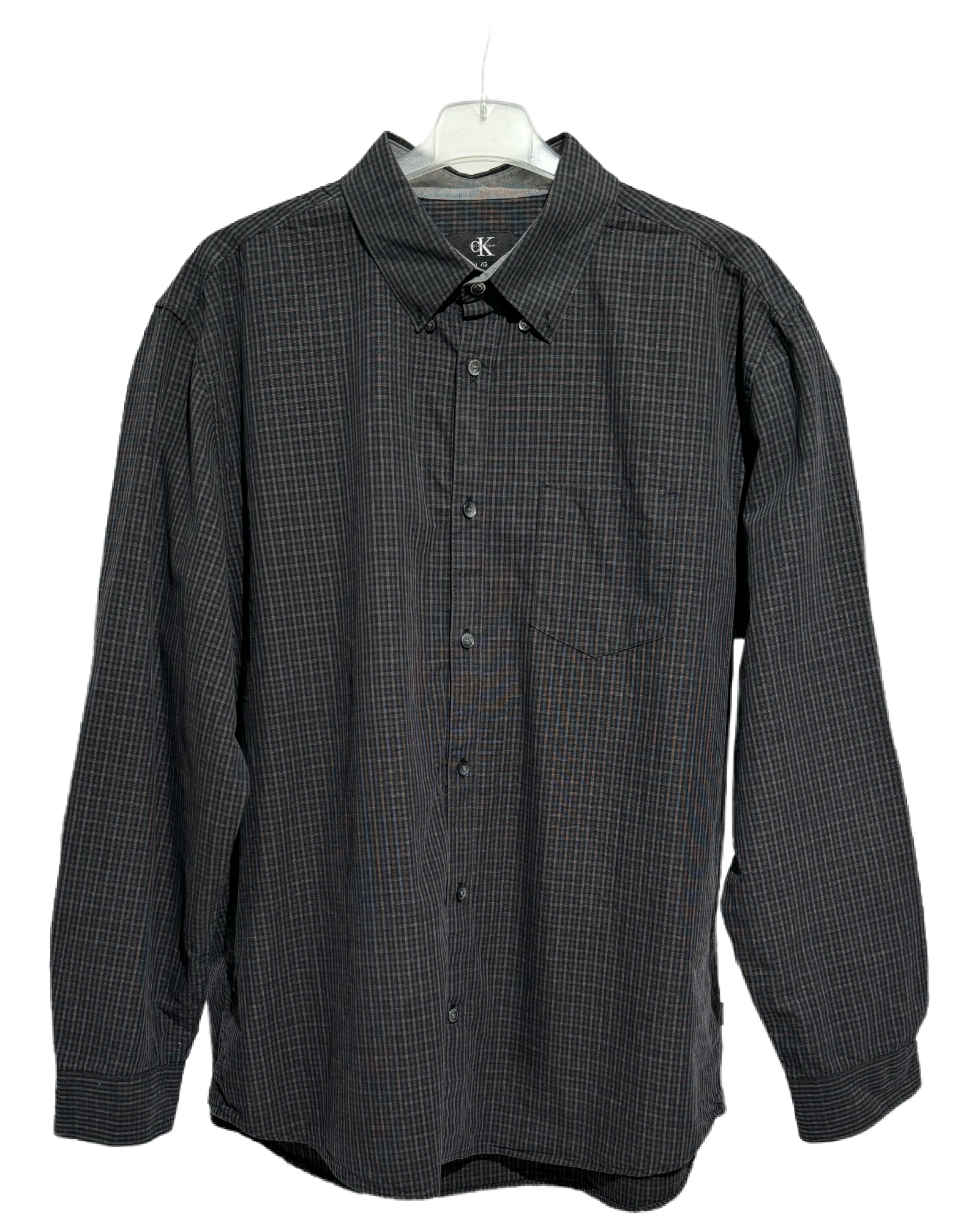 Calvin Klein Grey Checkered Košulja Calvin Klein