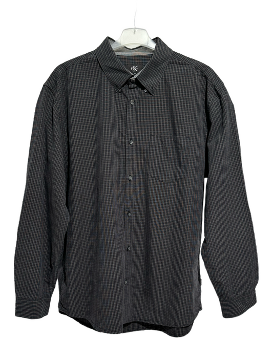Calvin Klein Grey Checkered Košulja Calvin Klein