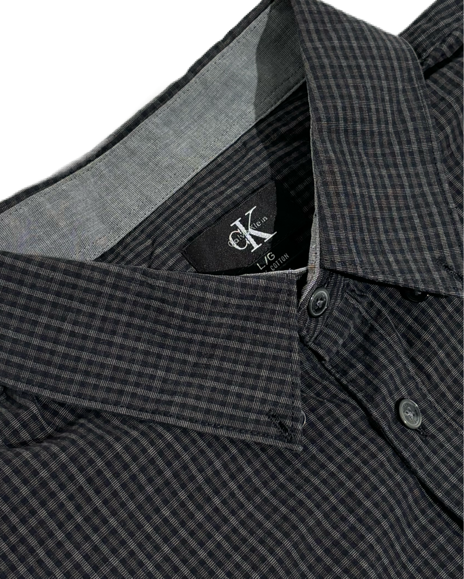 Calvin Klein Grey Checkered Košulja Calvin Klein