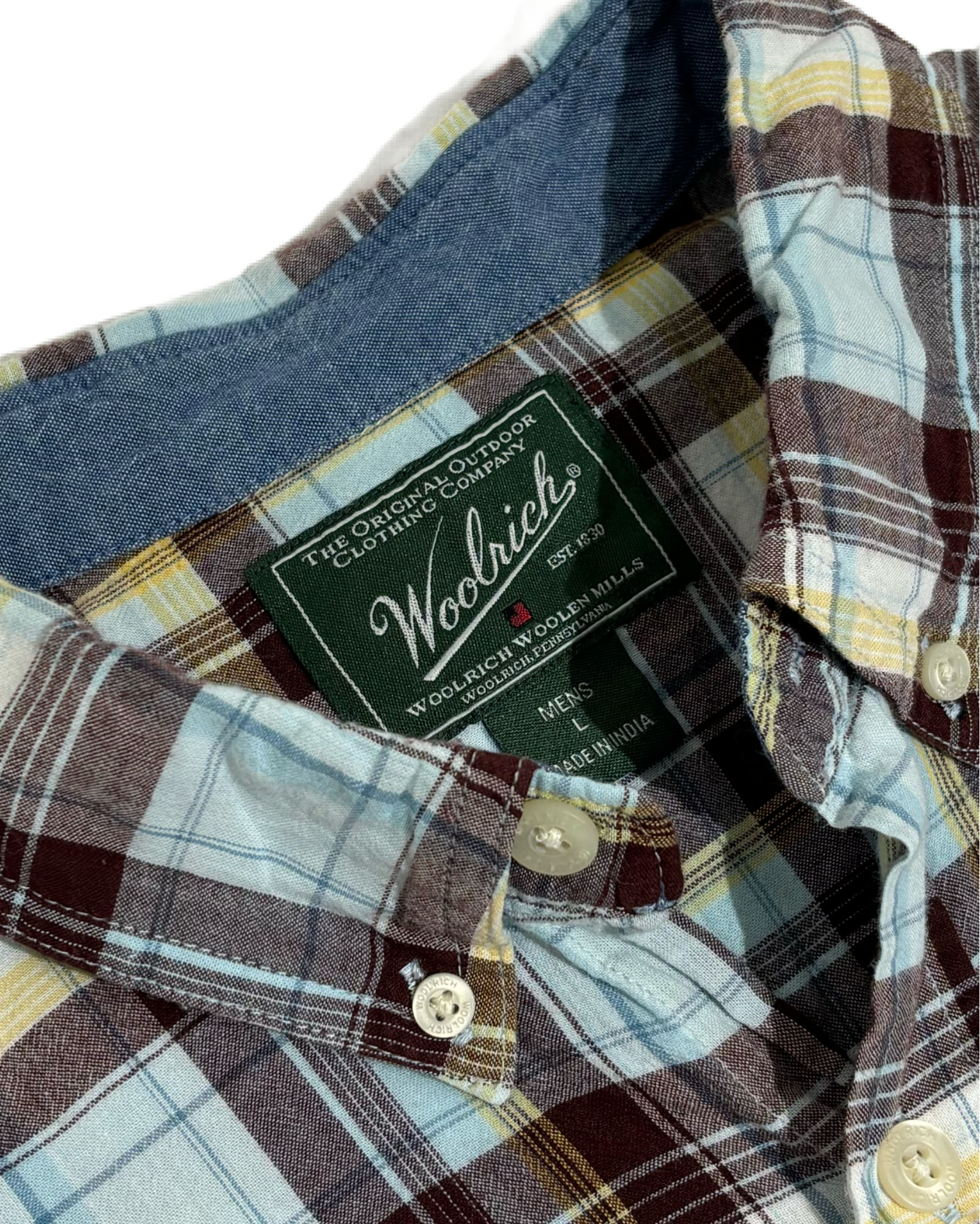 Woolrich Sky Blue Checkered Košulja Woolrich