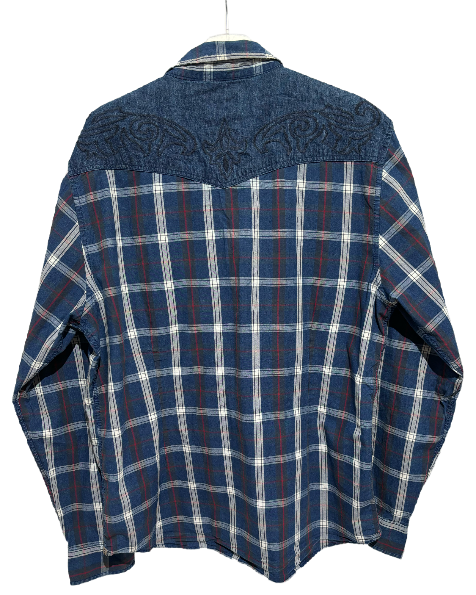 Guess Blu Classic Checkered Košulja Guess