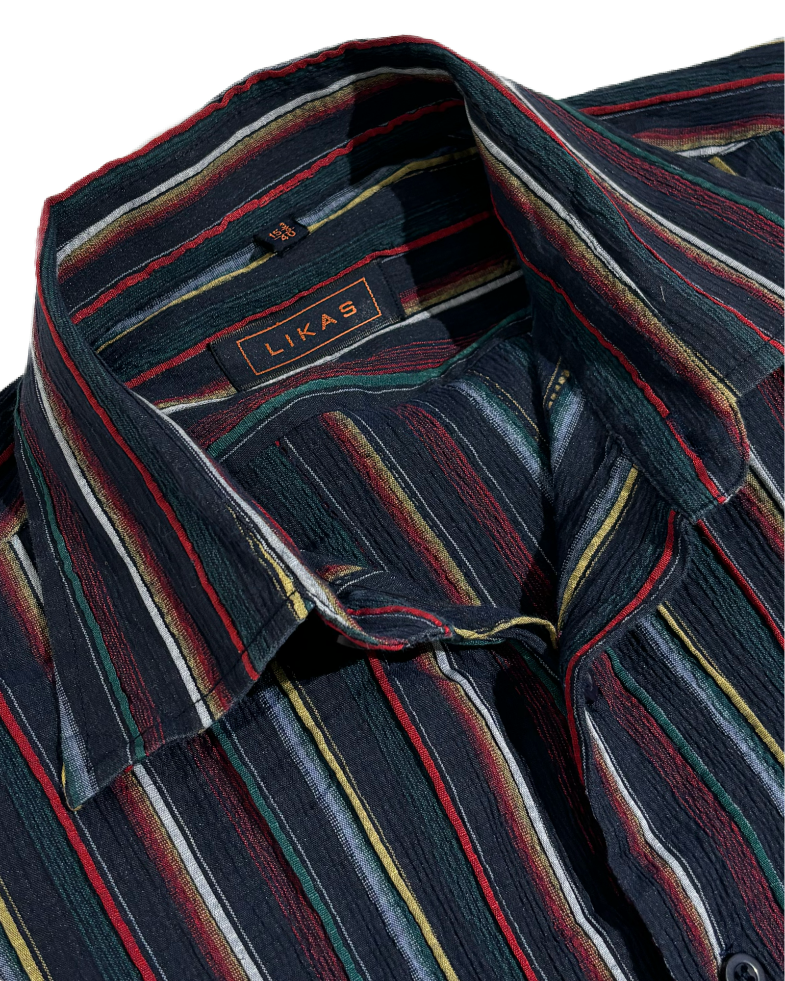 Retro Striped 80s Adventure Košulja HELM:VNTG