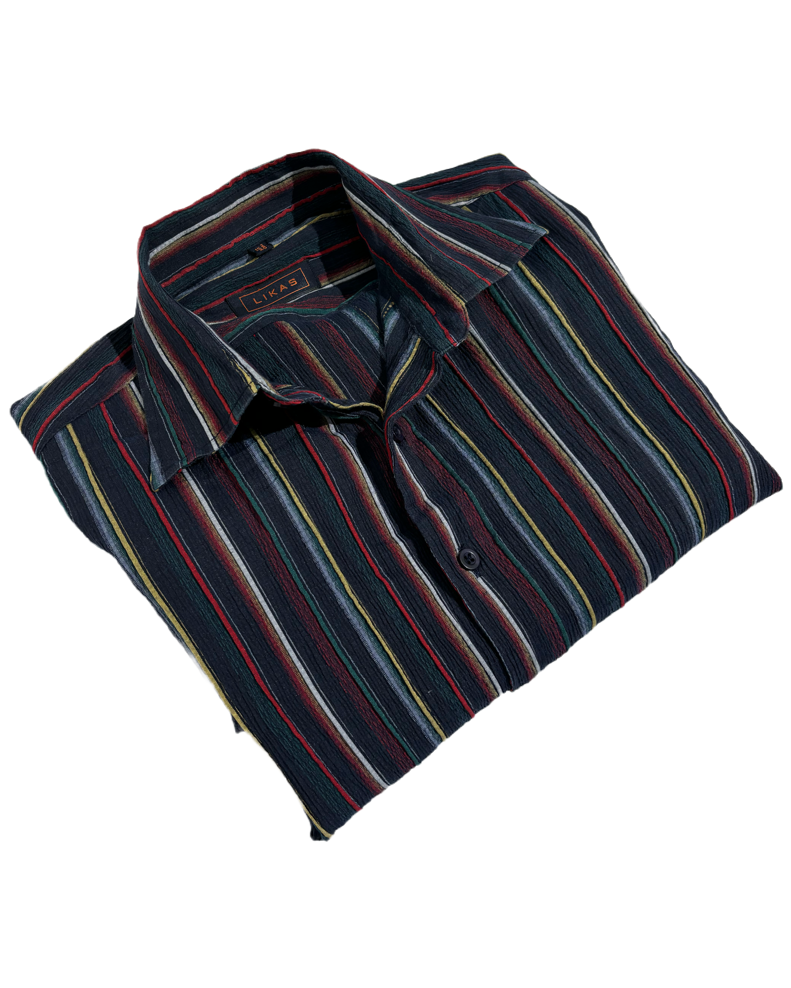 Retro Striped 80s Adventure Košulja HELM:VNTG