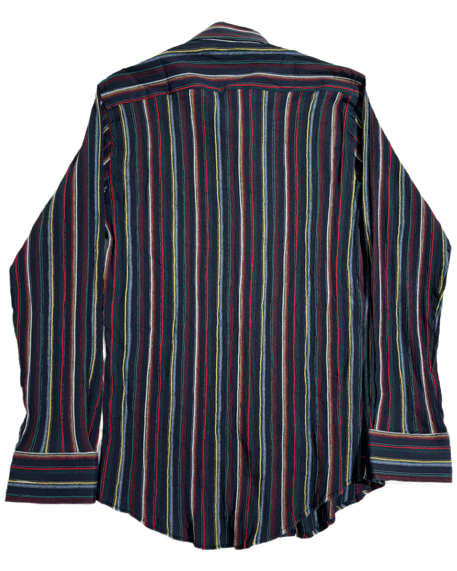 Retro Striped 80s Adventure Košulja HELM:VNTG