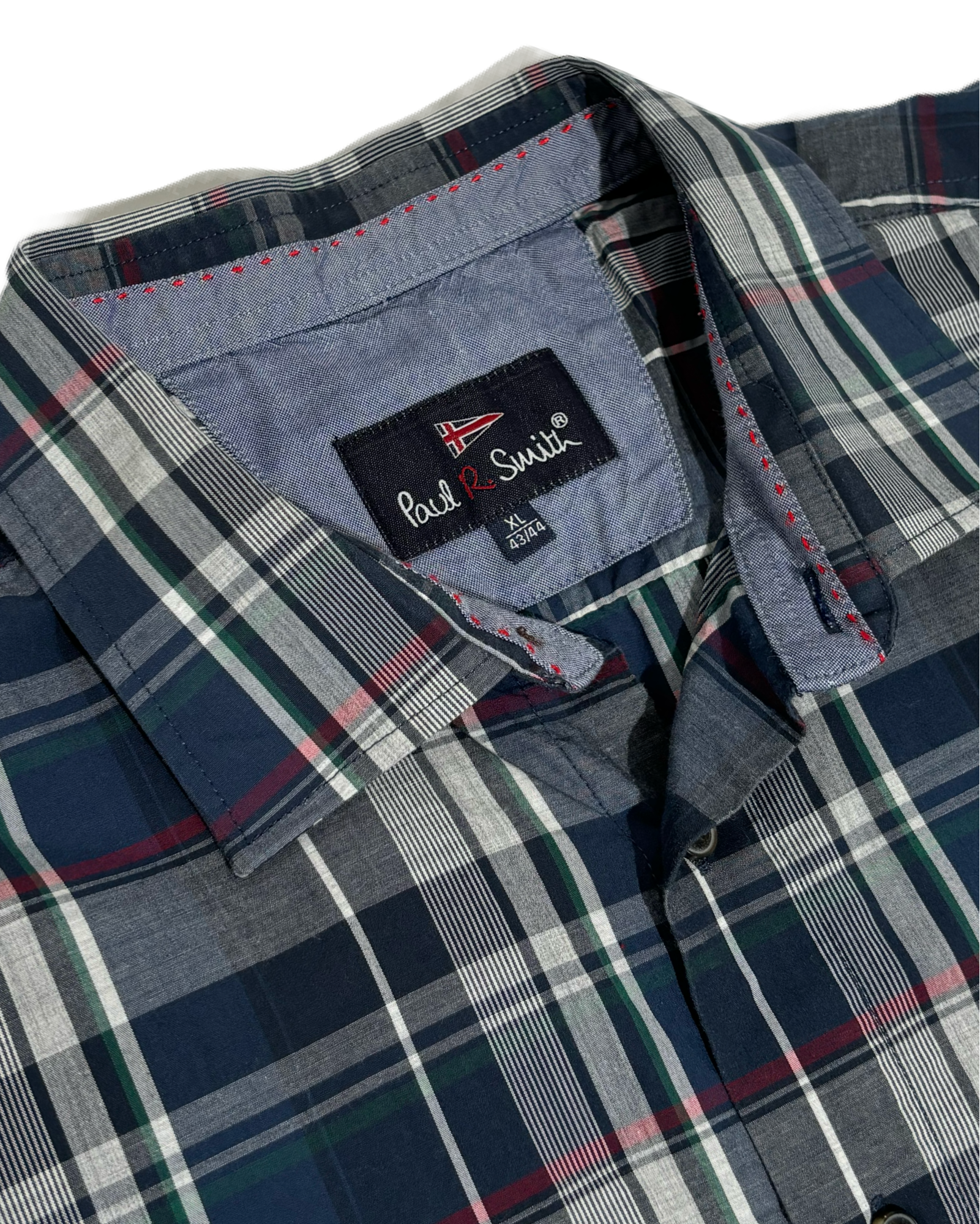 Paul R. Smith Navy Checkered Košulja Paul R. Smith