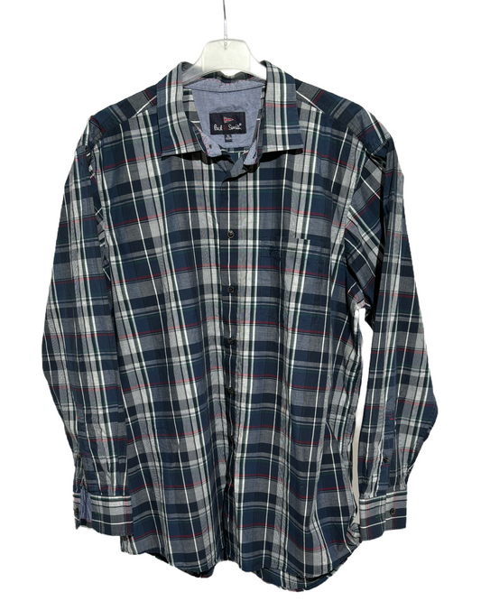 Paul R. Smith Navy Checkered Košulja Paul R. Smith