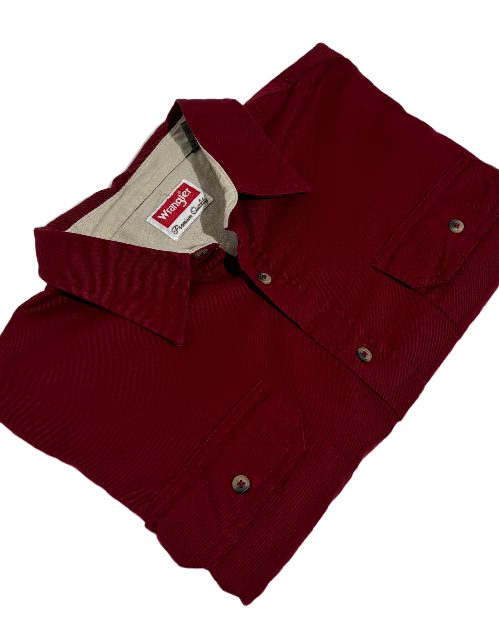 Wrangler Burgundy Premium Cotton Košulja Wrangler